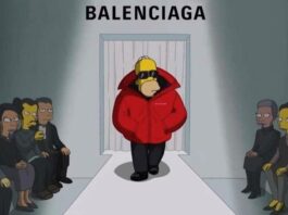 A inversão do luxo com os Simpsons no desfile da Balenciaga.