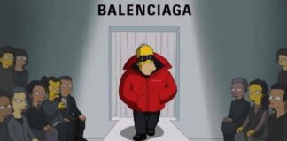 A inversão do luxo com os Simpsons no desfile da Balenciaga.